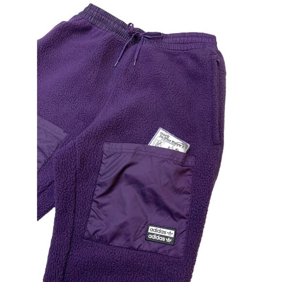 Adidas Vocal Sherpa Track Sweatpants Size Large - Picture 7 of 9
